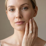 Yellow gold Radiant Cut Halo Diamond Engagement Ring with Pave Band and Four-Prong Setting_13