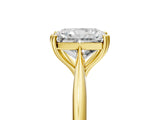 Yellow gold Radiant Cut Solitaire Diamond Ring with Six-Prong Setting and Classic Band_17