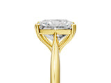 Yellow gold Radiant Cut Solitaire Diamond Ring with Six-Prong Setting and Classic Band_8