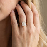 Yellow gold Radiant Cut Solitaire Engagement Ring with Four-Prong Setting and Classic Band_14