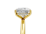 Yellow gold Radiant Cut Solitaire Engagement Ring with Four-Prong Setting and Classic Band_46