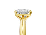 Yellow gold Radiant Cut Solitaire Engagement Ring with Tapered Band and Four-Prong Setting 5