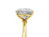Yellow gold Radiant Cut Solitaire Engagement Ring with Thin Band and Four-Prong Setting_8