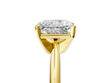 Yellow gold Radiant Cut Solitaire Ring with Four-Prong Setting on a Classic Band_45