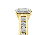 Yellow gold Radiant Solitaire Channel-Set Diamond Engagement Ring with Four-Prong Setting_36