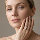 Yellow gold Radiant Solitaire Diamond Engagement Ring with XO Engraved Band and Four-Prong Setting_13