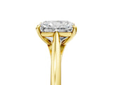 Yellow gold Radiant Solitaire Engagement Ring with Four-Prong Setting and Classic Band 5
