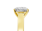 Yellow gold Radiant Solitaire Engagement Ring with Four-Prong Setting and Tapered Band_23