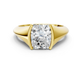 Yellow gold Radiant Solitaire Tension Set Diamond Ring_20
