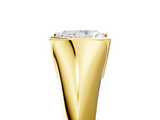 Yellow gold Radiant Solitaire Tension Set Diamond Ring_25