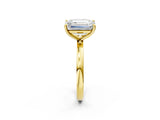 Yellow gold Radiant and Emerald Cut Toi Moi Ring with Prong Setting_52