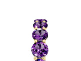 Yellow gold Round Amethyst Shared Prong Eternity Band_11