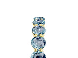 Yellow gold Round Aquamarine Eternity Band with U-Prong Setting_35