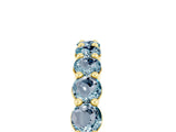 Yellow gold Round Aquamarine Half-Eternity Prong-Set Band_11