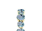 Yellow gold Round Aquamarine Scalloped Prong Set Eternity Band_23
