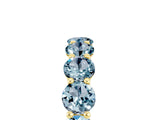 Yellow gold Round Aquamarine Shared Prong Eternity Band_11