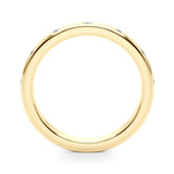 Yellow gold Round Bezel-Set Diamond Eternity Band 1