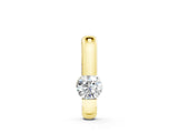 Yellow gold Round Bezel-Set Diamond Pendant_17