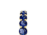 Yellow gold Round Blue Sapphire Half-Eternity Prong-Set Band_11