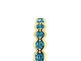 Yellow gold Round Blue Topaz Bezel Set Eternity Band_12