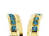 Yellow gold Round Blue Topaz Channel-Set Chevron Band_11
