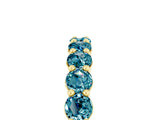Yellow gold Round Blue Topaz Half-Eternity Prong-Set Band_11