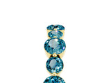 Yellow gold Round Blue Topaz Scalloped Prong Set Eternity Band_23