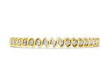 Yellow gold Round Brilliant Diamond Tennis Bracelet with Channel Set S-Shaped Prong Setting_2
