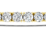 10K Yellow Gold 1.97 Carat E-F VVS-VS Round Brilliant Diamond Tennis Bracelet with Prong Setting