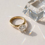 Yellow gold Round Brilliant Solitaire Engagement Ring with Six-Prong Setting and Classic Band_41