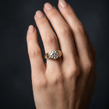 Yellow gold Round Brilliant Solitaire Milgrain Bezel Engagement Ring_12