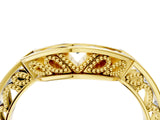 Yellow gold Round Channel-Set Diamond Contour Band_8