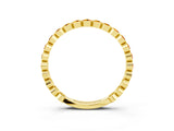 Yellow gold Round Citrine Bezel Set Eternity Band_10