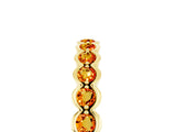 Yellow gold Round Citrine Bezel Set Eternity Band_12