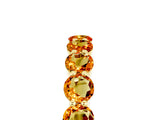 Yellow gold Round Citrine Eternity Band with U-Prong Setting_35