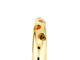 Yellow gold Round Citrine Flush-Set Comfort Fit Band_11