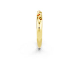 Yellow gold Round Citrine Flush-Set Comfort Fit Band_8