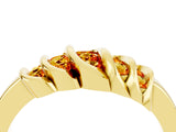 Yellow gold Round Citrine Multi-Row Crossover Band_10