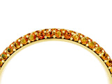 Yellow gold Round Citrine Pavé Eternity Band with Shared Prong Setting_10