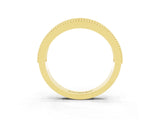 Yellow gold Round Citrine Twist Milgrain Band with Bezel Setting_15