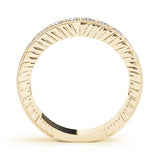 Yellow gold Round Cut Channel Set Diamond Eternity Band 1