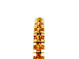 Yellow gold Round Cut Citrine Pavé Set Thin Band_5