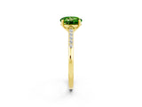 Yellow gold Round Cut Cut Channel Set Solitaire Engagement Ring with Four-Prong Setting_10