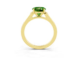 Yellow gold Round Cut Cut Channel Set Solitaire Engagement Ring with Four-Prong Setting_11