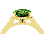 Yellow gold Round Cut Cut Channel Set Solitaire Engagement Ring with Four-Prong Setting_12