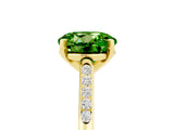 Yellow gold Round Cut Cut Channel Set Solitaire Engagement Ring with Four-Prong Setting_13