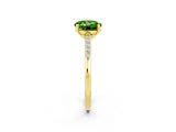 Yellow gold Round Cut Cut Channel Set Solitaire Engagement Ring with Four-Prong Setting_26