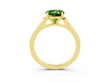 Yellow gold Round Cut Cut Channel Set Solitaire Engagement Ring with Four-Prong Setting_28