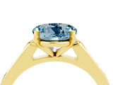 Yellow gold Round Cut Cut Channel Set Solitaire Engagement Ring with Four-Prong Setting_4