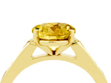 Yellow gold Round Cut Cut Channel Set Solitaire Engagement Ring with Four-Prong Setting_4
